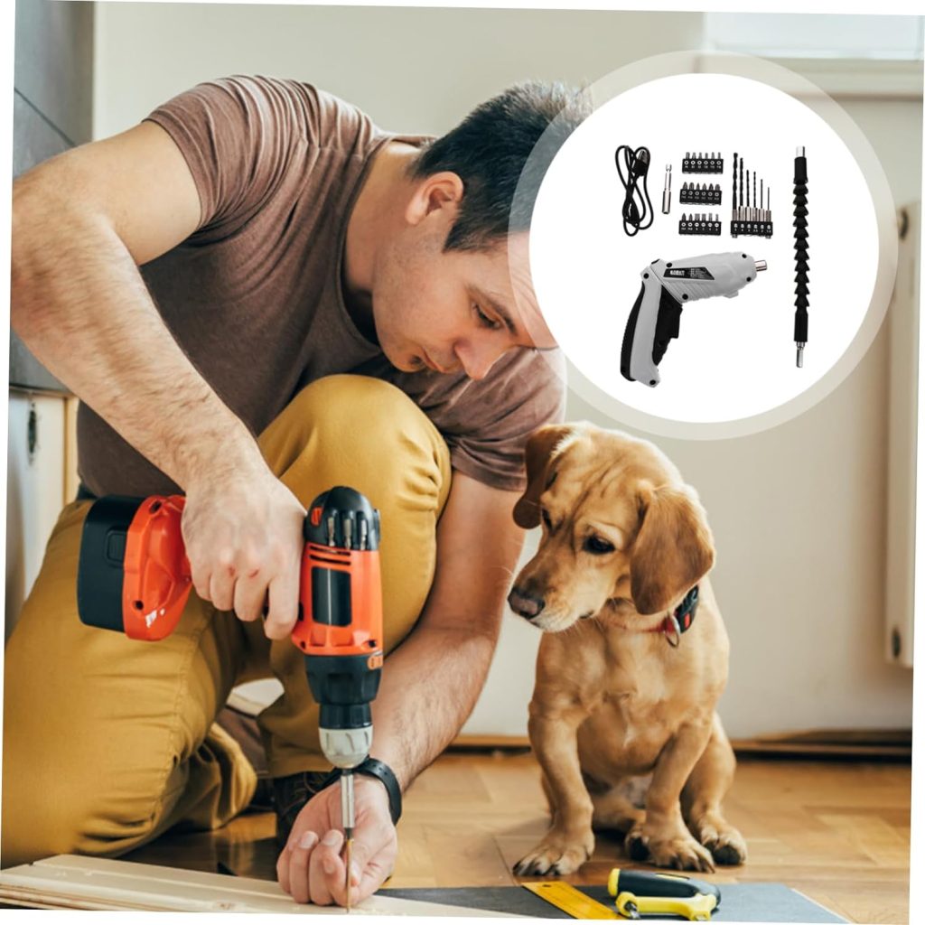 Angoily 1 Juego Destornillador Taladros De Mano Inalámbricos Herramienta Electrica Mini Taladro Inalámbrico Herramienta Eléctrica Manual Colocar El Plastico Batería De Litio