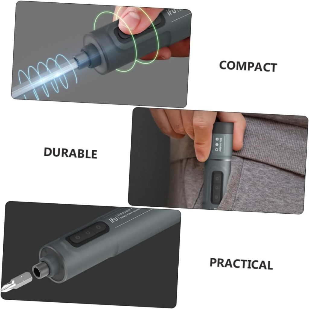 DOITOOL 1 Juego Destornillador Electrico Pequeño Taladro Inalámbrico Taladro De Mano Inalámbrico Multi Herramientas Modo De Carga Aleación De Acero Para Herramientas Taladro Percutor