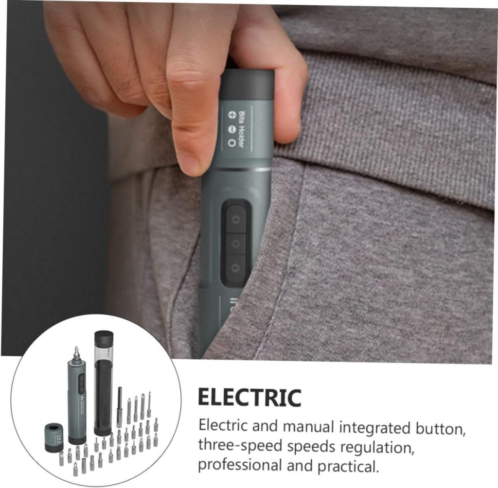 DOITOOL 1 Juego Destornillador Electrico Pequeño Taladro Inalámbrico Taladro De Mano Inalámbrico Multi Herramientas Modo De Carga Aleación De Acero Para Herramientas Taladro Percutor